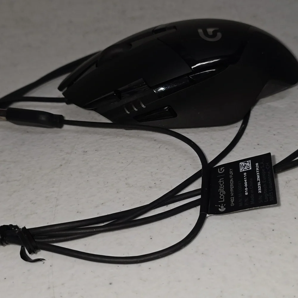 (001) Logitech G402 Black Gaming Mouse